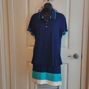 LADIES GOLF ACTIVEWEAR ADIDAS-LARGE-SKORT/POLO